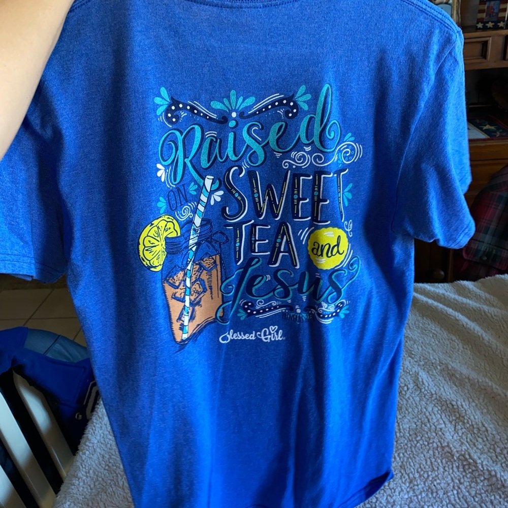 Blessed girl, small, sweet tea tee